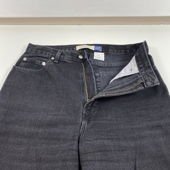 Vintage Womens GAP Reverse Fit Regular Black Denim Jeans Casual Pants Size 12 - Picture 4 of 9